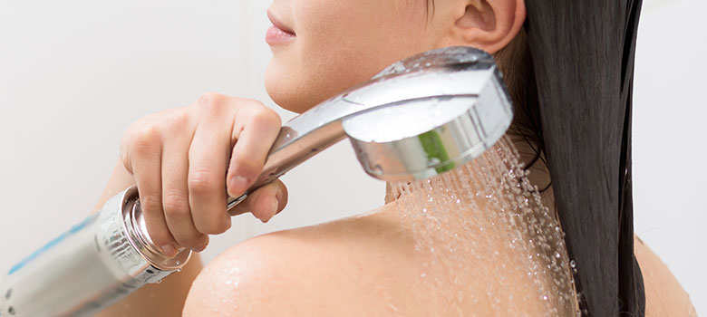 Is your shower head clogged? Get a treatmeant system and enjoy softer water!
