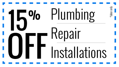 Save 20% off plumbing replair and installations!